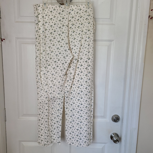 Talbots Woman's Chatham Lightweight Pull on Ankle pants, Size:Large  Color:White - Picture 11 of 12